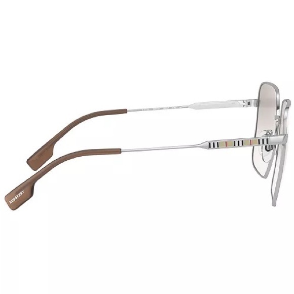 BURBERRY JUDE SILVER/BEIGE GRADIENT SUNGLASSES BE3119 - Picture 4 of 5
